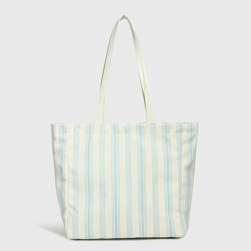 #288 Women's new Joker large capacity striped shoulder handbag