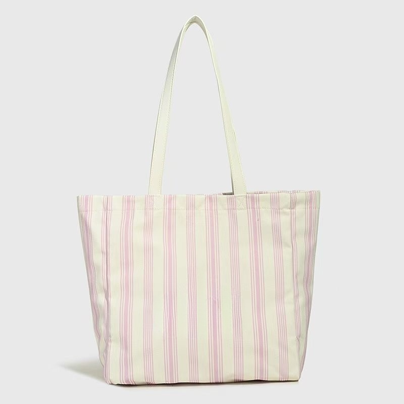 #288 Women's new Joker large capacity striped shoulder handbag