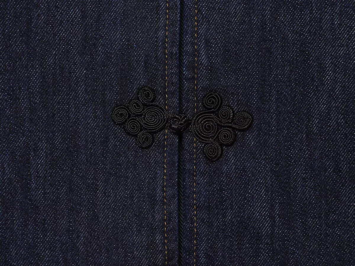 Women's rope knot decorative denim Coat