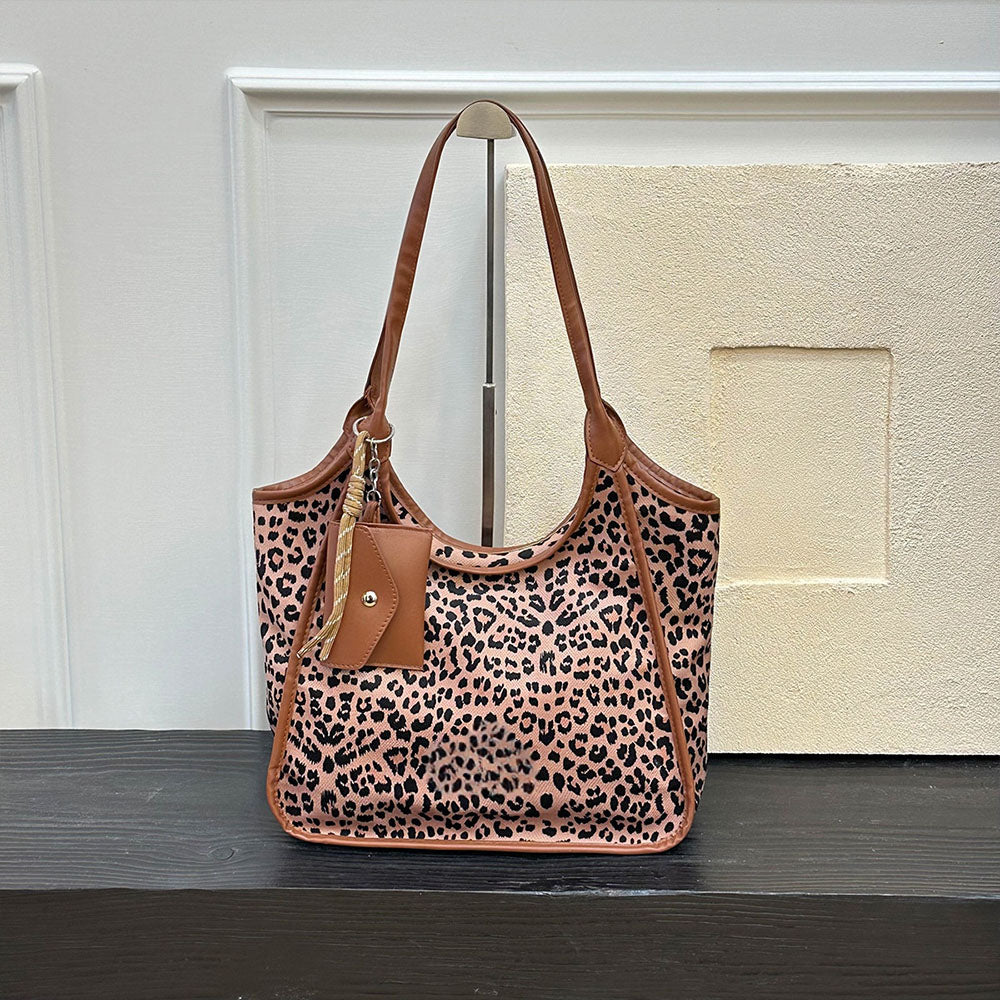 #258 women's new underarm bag shoulder bag portable Leopard print bag