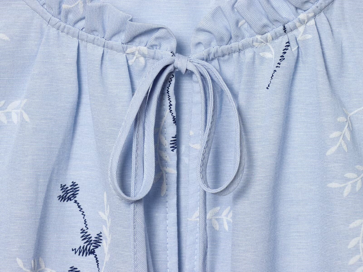 Women's pressed glue embroidered printed shirt